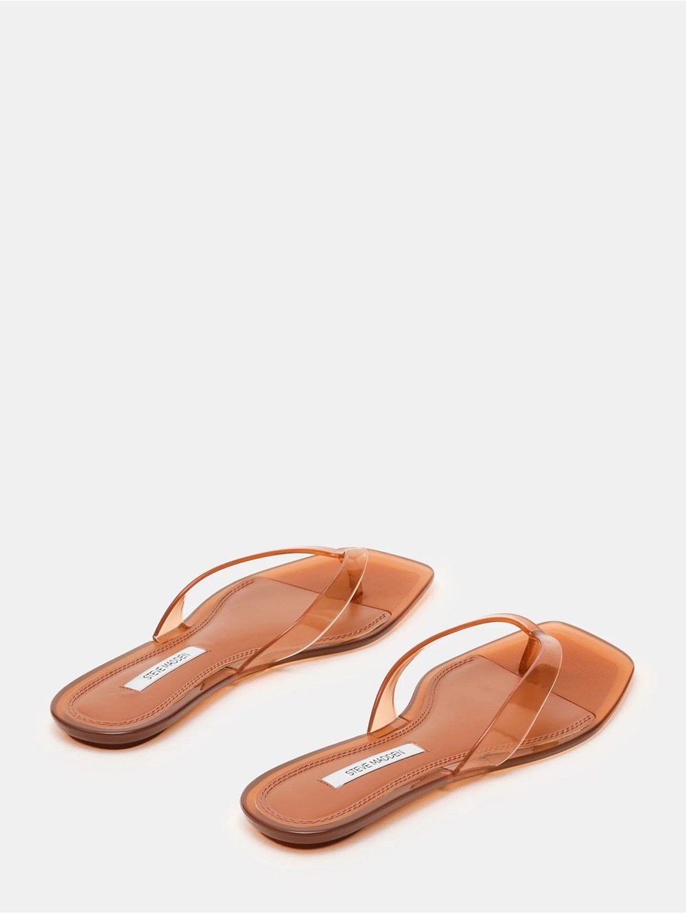 Steve Madden Transparent Amber Slide Sandals